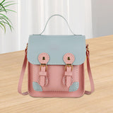 Maxbell Maxbell Handbag Making Materials DIY Lady PU Leather Shoulder Bag Making Set Blue Pink