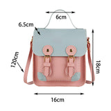 Maxbell Maxbell Handbag Making Materials DIY Lady PU Leather Shoulder Bag Making Set Blue Pink