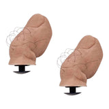 Maxbell 2Pcs 3D Funny Toe Clogs Charms Creepy Shoes Decorations for Props DIY Cosplay Hairy