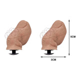 Maxbell 2Pcs 3D Funny Toe Clogs Charms Creepy Shoes Decorations for Props DIY Cosplay Hairy
