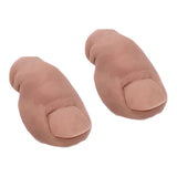 Maxbell 2Pcs 3D Funny Toe Clogs Charms Creepy Shoes Decorations for Props DIY Cosplay Hairless