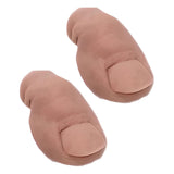 Maxbell 2Pcs 3D Funny Toe Clogs Charms Creepy Shoes Decorations for Props DIY Cosplay Hairless