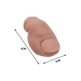 Maxbell 2Pcs 3D Funny Toe Clogs Charms Creepy Shoes Decorations for Props DIY Cosplay Hairless