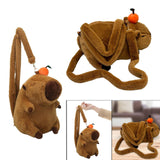 Maxbell Plush Capybara Backpack Gift Lightweight Daypack for Street Birthday College