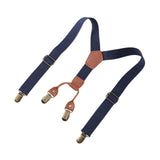 Maxbell Boys Suspender Elastic Suspenders Solid Strong Clips Tuxedo Suspenders