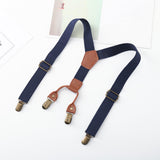 Maxbell Boys Suspender Elastic Suspenders Solid Strong Clips Tuxedo Suspenders