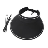 Maxbell Maxbell Women Sun Hat with Wind Lanyard Casual Beach Cap for Camping Holiday Outdoor Black