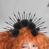 Maxbell Maxbell Flower Headband Girls Halloween Headband Crown Headpiece for Day of The Dead
