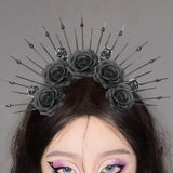 Maxbell Maxbell Flower Headband Girls Halloween Headband Crown Headpiece for Day of The Dead