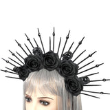 Maxbell Maxbell Flower Headband Girls Halloween Headband Crown Headpiece for Day of The Dead