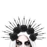Maxbell Maxbell Flower Headband Girls Halloween Headband Crown Headpiece for Day of The Dead