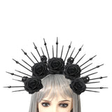 Maxbell Maxbell Flower Headband Girls Halloween Headband Crown Headpiece for Day of The Dead