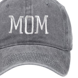 Maxbell Maxbell Mom Embroidered Baseball Hat Unique Mother's Day Gifts for Beach Parties Gym Gray