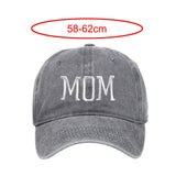 Maxbell Maxbell Mom Embroidered Baseball Hat Unique Mother's Day Gifts for Beach Parties Gym Gray