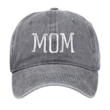 Maxbell Maxbell Mom Embroidered Baseball Hat Unique Mother's Day Gifts for Beach Parties Gym Gray