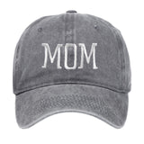 Maxbell Maxbell Mom Embroidered Baseball Hat Unique Mother's Day Gifts for Beach Parties Gym Gray