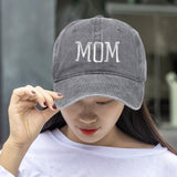 Maxbell Maxbell Mom Embroidered Baseball Hat Unique Mother's Day Gifts for Beach Parties Gym Gray