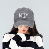 Maxbell Maxbell Mom Embroidered Baseball Hat Unique Mother's Day Gifts for Beach Parties Gym Gray