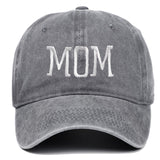 Maxbell Maxbell Mom Embroidered Baseball Hat Unique Mother's Day Gifts for Beach Parties Gym Gray