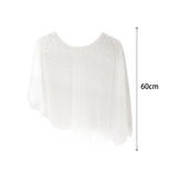 Maxbell Maxbell Wedding Shoulder Veil Shawl Photo Props Party Supplies Decoration Soft Tulle White