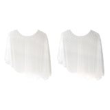 Maxbell Maxbell Wedding Shoulder Veil Shawl Photo Props Party Supplies Decoration Soft Tulle White