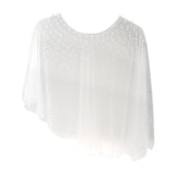 Maxbell Maxbell Wedding Shoulder Veil Shawl Photo Props Party Supplies Decoration Soft Tulle White