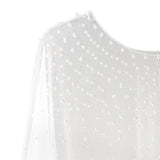 Maxbell Maxbell Wedding Shoulder Veil Shawl Photo Props Party Supplies Decoration Soft Tulle White