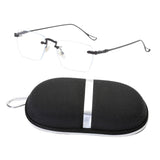 Maxbell Maxbell Game Eyeglasses Fashion Portable Practical Clear Eye Glasses Women Dark Gray