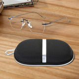 Maxbell Maxbell Game Eyeglasses Fashion Portable Practical Clear Eye Glasses Women Dark Gray