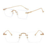 Maxbell Maxbell Game Eyeglasses Fashion Portable Practical Clear Eye Glasses Women Golden