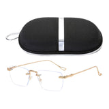 Maxbell Maxbell Game Eyeglasses Fashion Portable Practical Clear Eye Glasses Women Golden