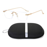 Maxbell Maxbell Game Eyeglasses Fashion Portable Practical Clear Eye Glasses Women Golden