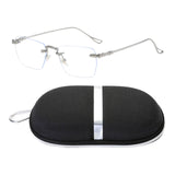 Maxbell Maxbell Game Eyeglasses Fashion Portable Practical Clear Eye Glasses Women Silver