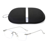 Maxbell Maxbell Game Eyeglasses Fashion Portable Practical Clear Eye Glasses Women Silver