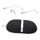 Maxbell Maxbell Game Eyeglasses Fashion Portable Practical Clear Eye Glasses Women Silver