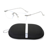 Maxbell Maxbell Game Eyeglasses Fashion Portable Practical Clear Eye Glasses Women Silver