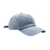 Maxbell Maxbell Denim Baseball Cap Fashionable Retro Adjustable Summer Plain Cap Trucker Hat Light Blue