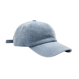 Maxbell Maxbell Denim Baseball Cap Fashionable Retro Adjustable Summer Plain Cap Trucker Hat Light Blue