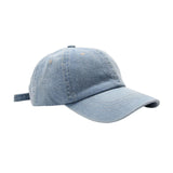 Maxbell Maxbell Denim Baseball Cap Fashionable Retro Adjustable Summer Plain Cap Trucker Hat Light Blue