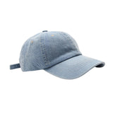 Maxbell Maxbell Denim Baseball Cap Fashionable Retro Adjustable Summer Plain Cap Trucker Hat Light Blue