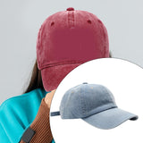 Maxbell Maxbell Denim Baseball Cap Fashionable Retro Adjustable Summer Plain Cap Trucker Hat Light Blue