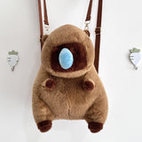 Maxbell 3xCapybara Backpack Large Capacity Cute Animal Backpack for Travel Ladies Kids