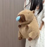 Maxbell 2xCapybara Backpack Large Capacity Cute Animal Backpack for Travel Ladies Kids