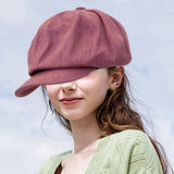 Maxbell Maxbell Newsboy Hat Summer Spring Womens Ladies Beret Hat for Hiking Travel Shopping Pink