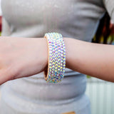 Belly Dance Bracelet Elegant Wristband Costume Accessory Rhinestone Bracelet