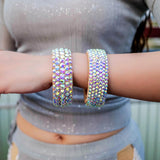 Belly Dance Bracelet Elegant Wristband Costume Accessory Rhinestone Bracelet