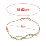 Maxbell Maxbell Belly Dance Headdresses Rhinestone Head Chain for Belly Dance Festival Party