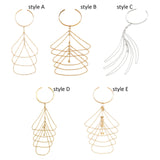 Maxbell Tassel Upper Arm Cuff Bridal Arm Accessory Lariat Armlet Upper Arm Bracelets style A