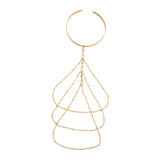 Maxbell Tassel Upper Arm Cuff Bridal Arm Accessory Lariat Armlet Upper Arm Bracelets style A