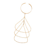 Maxbell Tassel Upper Arm Cuff Bridal Arm Accessory Lariat Armlet Upper Arm Bracelets style A